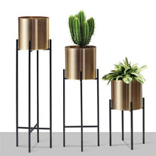 Load image into Gallery viewer, Nordic Metal Flower Pot Simple Creative Decorative Vase Iron Flower Stand Home Decoration