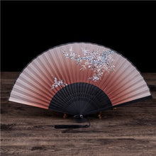 Load image into Gallery viewer, Chinese Japanese DIY Plain Color Bamboo Large Rave Folding Hand Fan Event Party Supplies 1pcs