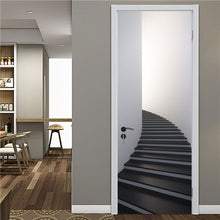 Load image into Gallery viewer, 2PCS/Set Simple Geometric Wallpaper On The Door Home Decor Door Stickers Self Stick Stairs Pattern Waterproof Renovation Poster