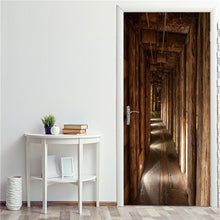 Load image into Gallery viewer, 2PCS/Set Simple Geometric Wallpaper On The Door Home Decor Door Stickers Self Stick Stairs Pattern Waterproof Renovation Poster