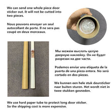 Load image into Gallery viewer, 2PCS/Set Simple Geometric Wallpaper On The Door Home Decor Door Stickers Self Stick Stairs Pattern Waterproof Renovation Poster